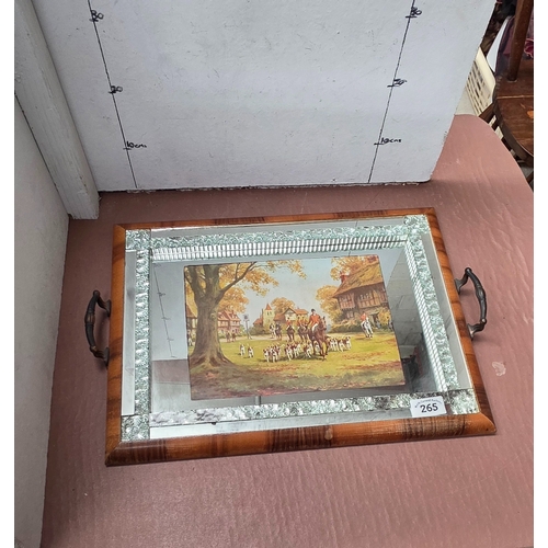 265 - Art Deco Design Serving Tray 52x38cm