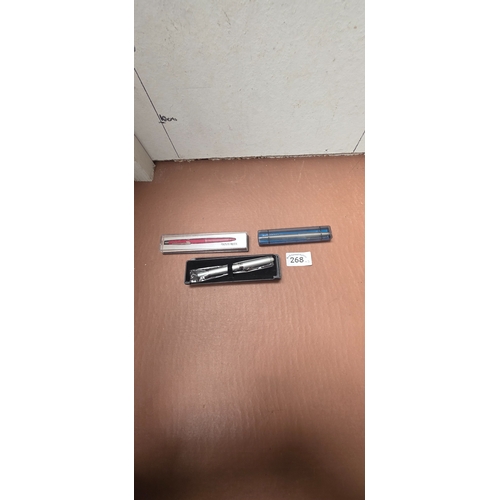 268 - 3 Boxed Pens