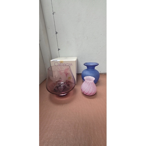 284 - Collection of Caithness Glass Vases