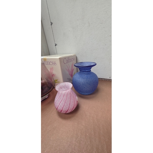 284 - Collection of Caithness Glass Vases