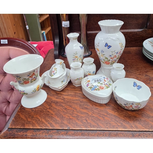 285 - Collection of Ansley Cottage Garden Bone China