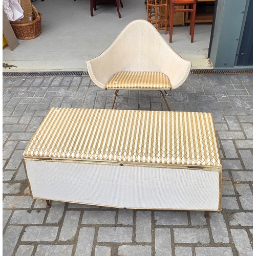291 - 1960 Lloyd Loom Stingray Chair and Matching Ottoman