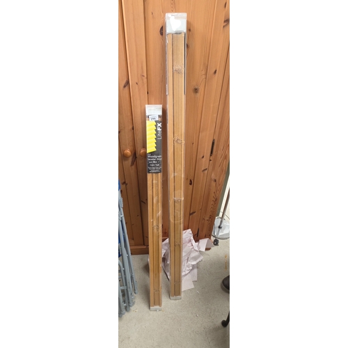 296 - 2 Wood Grain Venetian Blinds