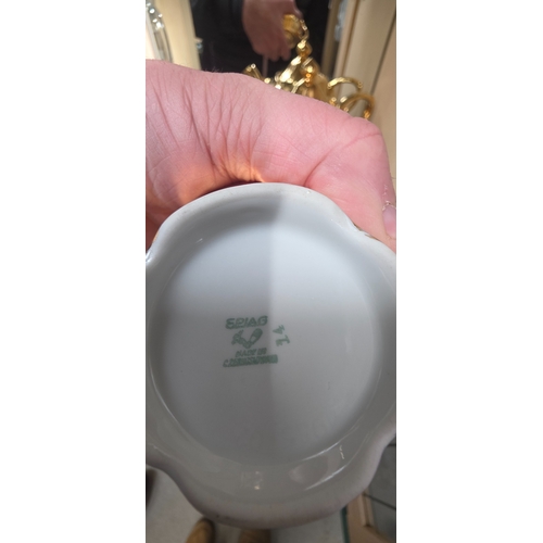 35 - Vintage lustre gold tea set