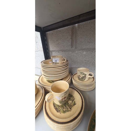 49 - Royal Worcester Palissy Coffee and plate set