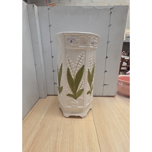 8 - Large lily of the valley jardinière 43cm