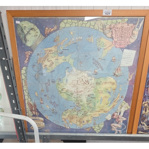Large framed The Discworld Map