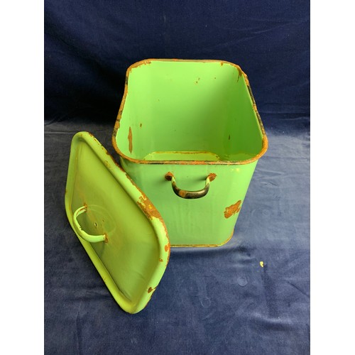 302 - Vintage Enamel Bread Bin
