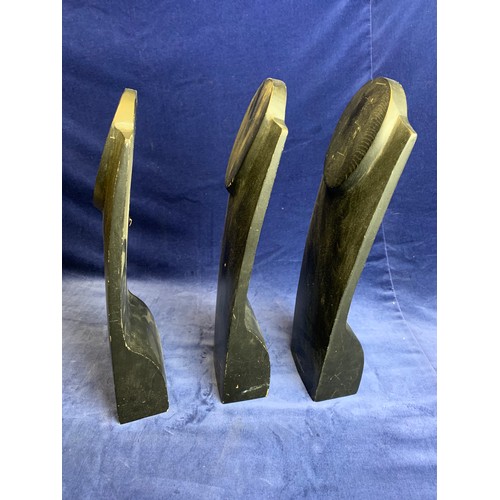 31 - Three Dansk Smykkekunst Solid Wood Necklace Displays