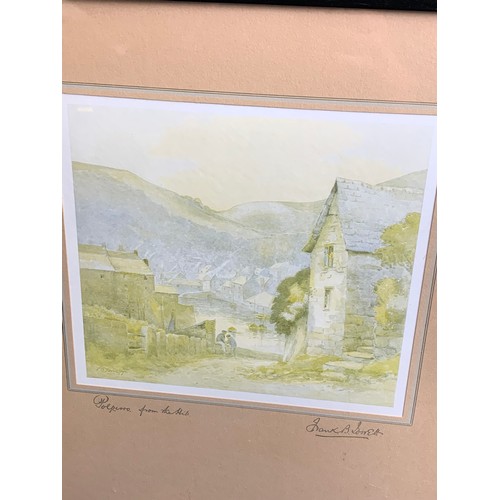 65 - Polperro from the Hills - Signed Frank B Jowett Print
