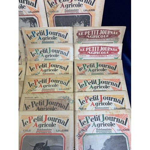 90 - Very large collection of le Petit Journal Agricole - dates from 1925 to 1931