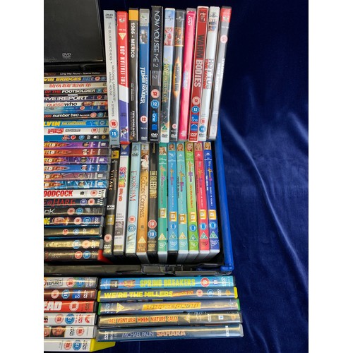 104 - Very Large Collection of DVD's inc. Dr Who, Hannah Montana, Trainspotting, Battle of Britain etc.