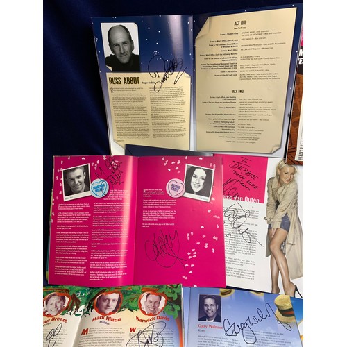 94 - Collection of Theatre Programmes and Souvenir Brochures - Many Signed Autographs inc. David Essex, R... 