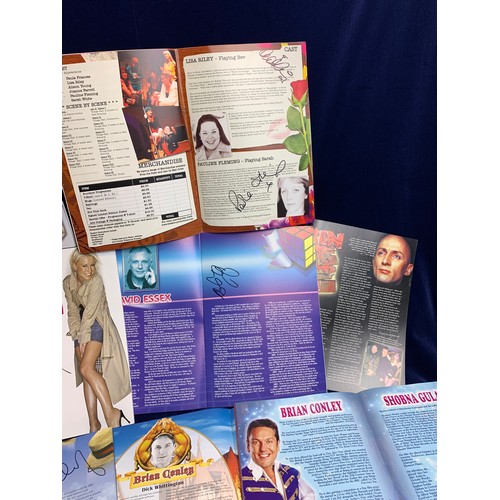 94 - Collection of Theatre Programmes and Souvenir Brochures - Many Signed Autographs inc. David Essex, R... 