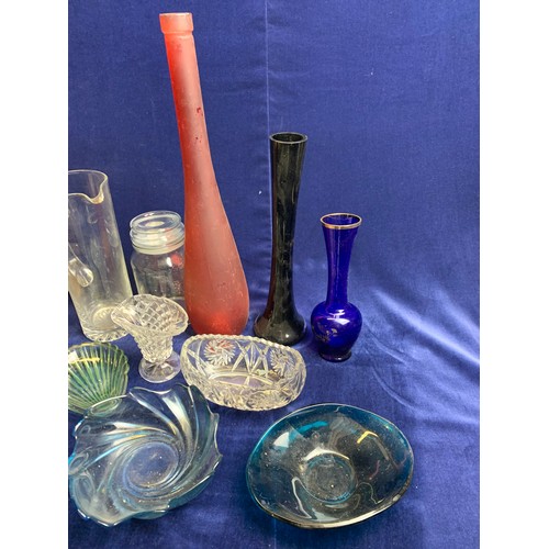73 - Collection of Art Glass Bowls, Vases, Jugs etc.