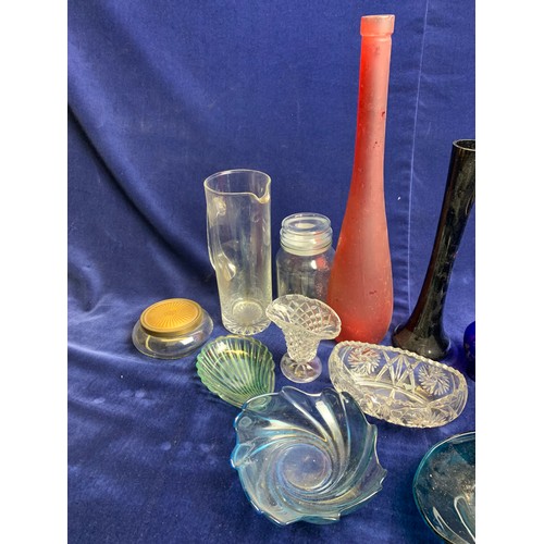 73 - Collection of Art Glass Bowls, Vases, Jugs etc.