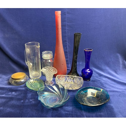 73 - Collection of Art Glass Bowls, Vases, Jugs etc.