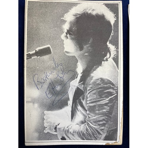 99 - 1971 Elton John & Dee Murray Autographs. Elton John & Dee Murray signatures collected from the 1971 ... 