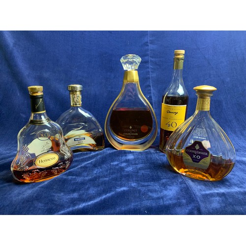 55 - Collection of High Quality Brandy Cognac and Armagnac - L'Essence de Courvoisier in Baccarat Decante... 