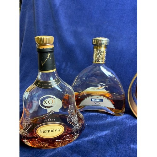 55 - Collection of High Quality Brandy Cognac and Armagnac - L'Essence de Courvoisier in Baccarat Decante... 