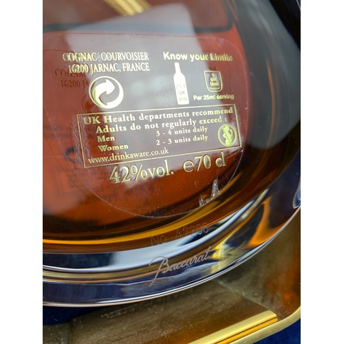 55 - Collection of High Quality Brandy Cognac and Armagnac - L'Essence de Courvoisier in Baccarat Decante... 