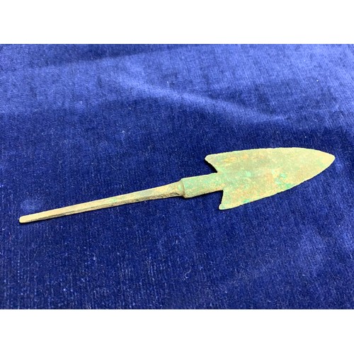 56 - Ancient Bronze Age Arrowhead in Presentation Case