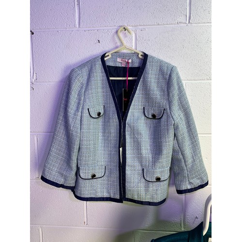 41 - Three Vintage Womens Dress Jackets/Blazers. Front Size 14. Top right Size 14, Top left unknown.