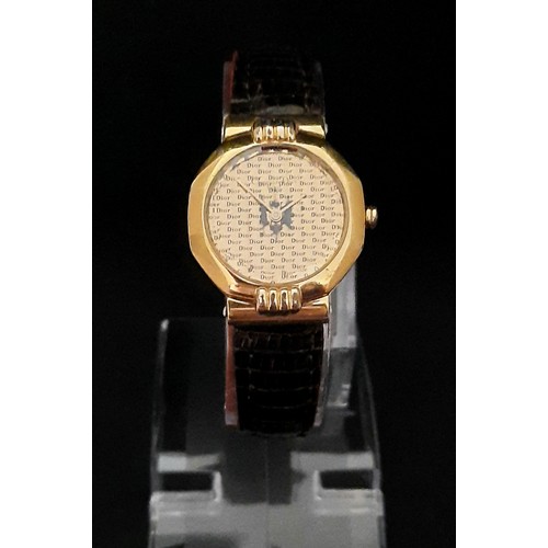 349 - Christian Dior Gold Watch