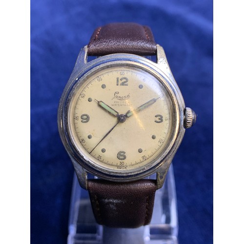 386 - Lunesa Precision Waterproof Incabloc Swiss Watch