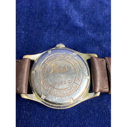 386 - Lunesa Precision Waterproof Incabloc Swiss Watch