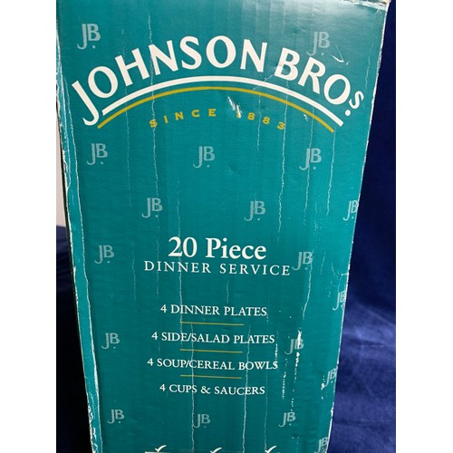 79 - Johnson Bros 20 Piece Dinner Service - New, never removed from box. 1 of 2