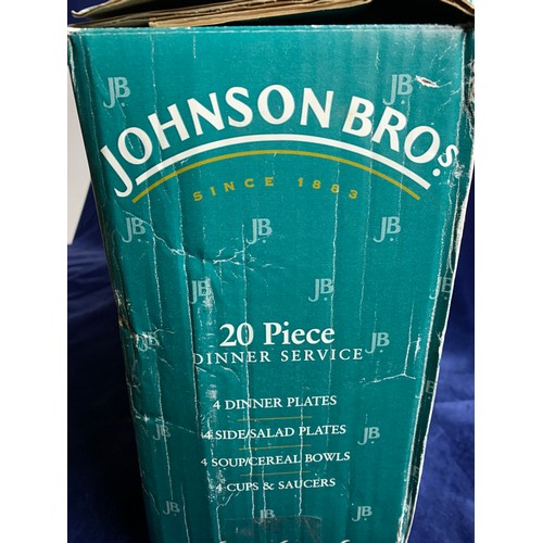 80 - Johnson Bros 20 Piece Dinner Service - New, never removed from box. 2 of 2