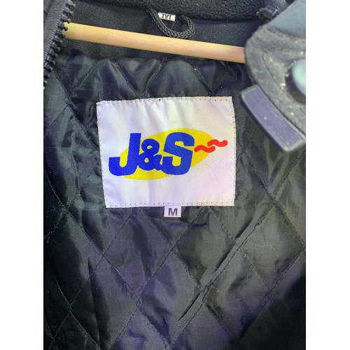 67 - J & S Reissa 3M Scotchlite Waterproof Motorcycle Jacket and Trousers with all Relevant Padding/Prote... 