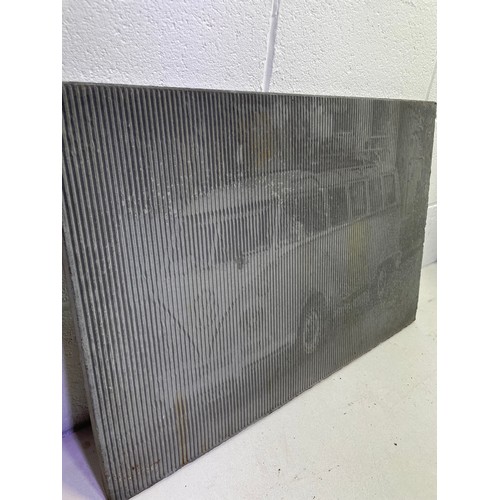 81 - Volkswagen Split Screen Transporter Anamorphosis Cast Concrete Slab