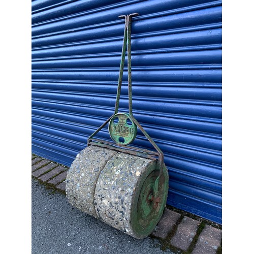 112 - Vintage Ironcrete Lawn Roller