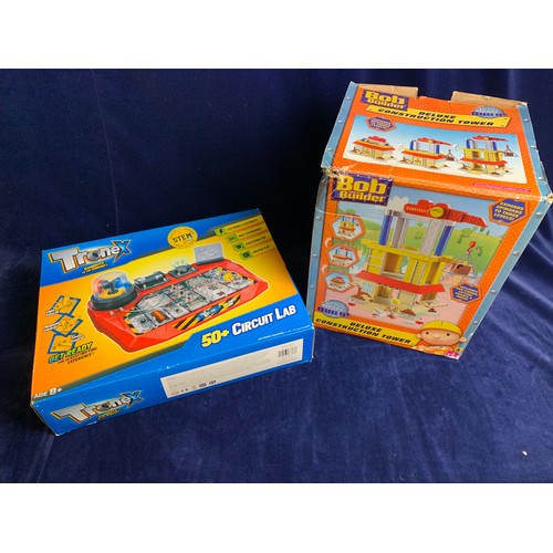 141 - Bob the Builder Construction tower and Tronex 50+ Circuit Lab