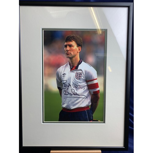 143 - Signed and Mounted Autograph Bryan Robson With COA