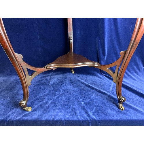 148 - Edwardian Triangular Three Drop Leaf Table