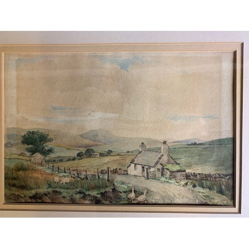 94 - Four Original Watercolours and W. W. Longbottom Watercolour of Harlech 1921