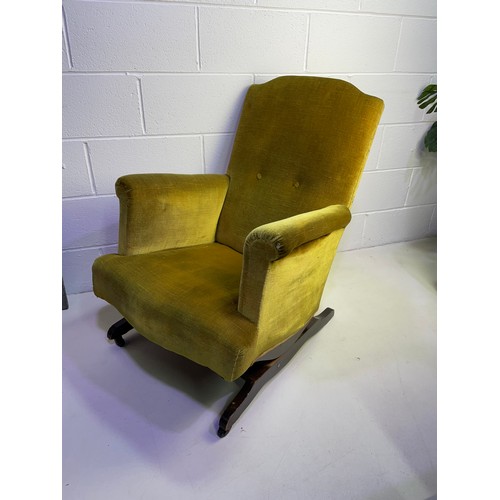 154 - Vintage Upholstered Rocking Chair