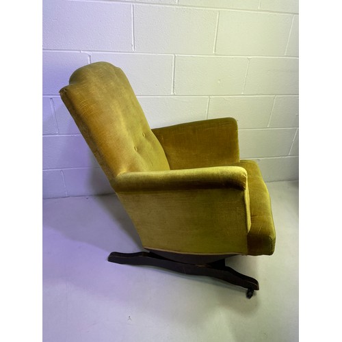 154 - Vintage Upholstered Rocking Chair