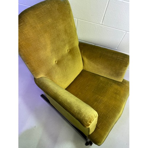 154 - Vintage Upholstered Rocking Chair