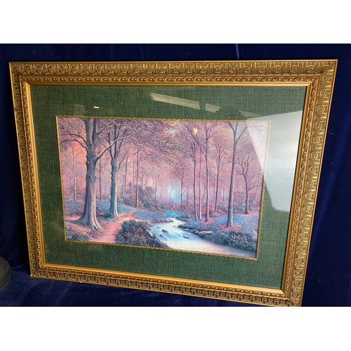 96 - Woodland Art Print in Very Large, Decorative Frame 116 x 92 cm