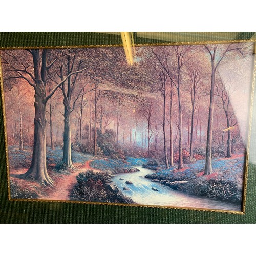 96 - Woodland Art Print in Very Large, Decorative Frame 116 x 92 cm