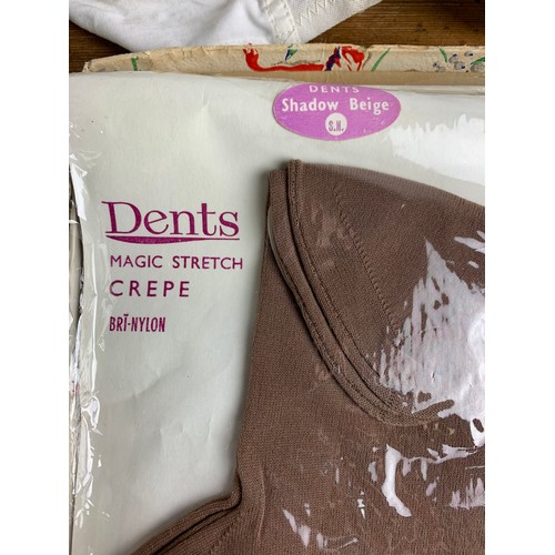 5 - Vintage boxed, unworn Dents Magic Stretch hold-ups and vintage bra - GA 29441