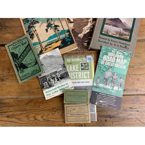 8 - Various vintage Lake District and North Yorkshire Maps and Tourist Ephemera - GA 29441 - inc. The Si... 