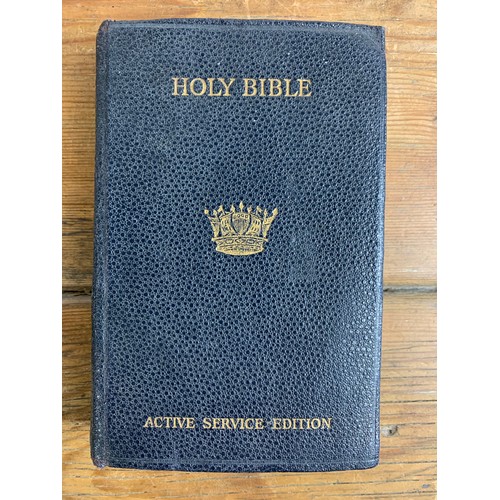 17 - Early 1940's WWII Active Service Edition Bible from the Naval and Military Bible Society - GA 29441