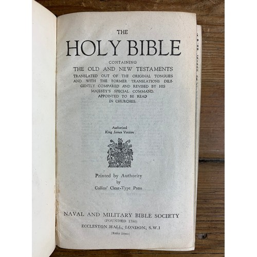 17 - Early 1940's WWII Active Service Edition Bible from the Naval and Military Bible Society - GA 29441