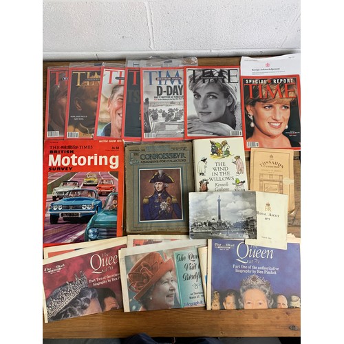 18 - Various items of ephemera - GA 29441 - inc. unopened Time Magazines, Princess Diana Time Magazines, ... 