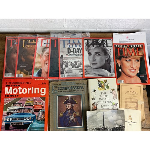 18 - Various items of ephemera - GA 29441 - inc. unopened Time Magazines, Princess Diana Time Magazines, ... 